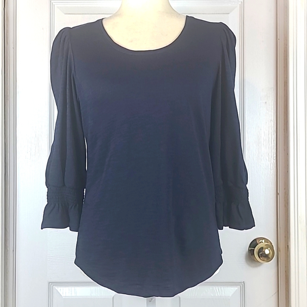 Chico's Smocked Sleeve Blouse